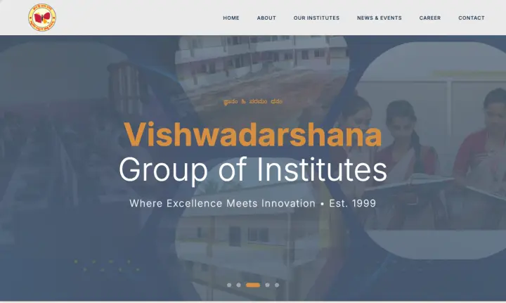 Vishwadarshana Group of Institutes — homepage